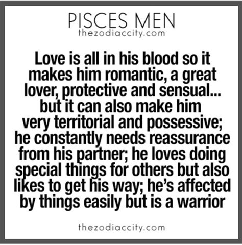 about pisces man